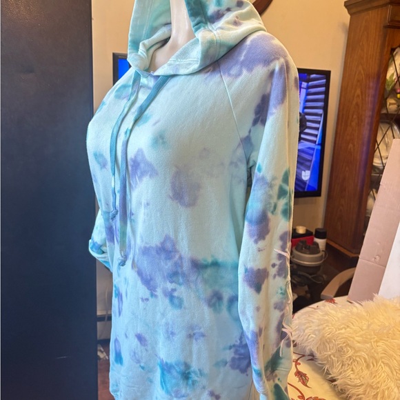 Pink Victoria’s Secret tie dye sweatshirt dress NWT - Picture 7 of 11